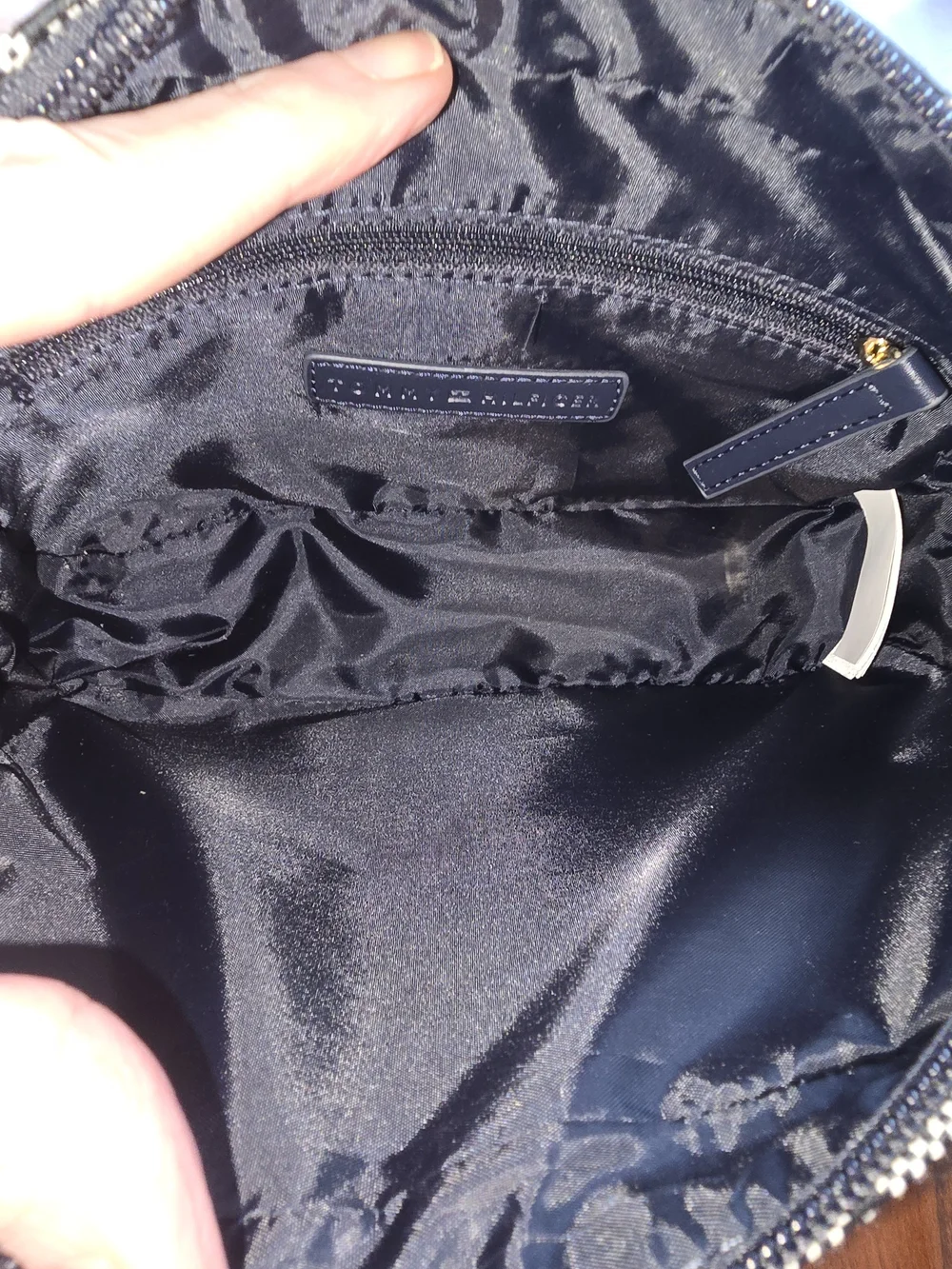 Tommy Hilfiger Navy and White Crossbody Camera Bag